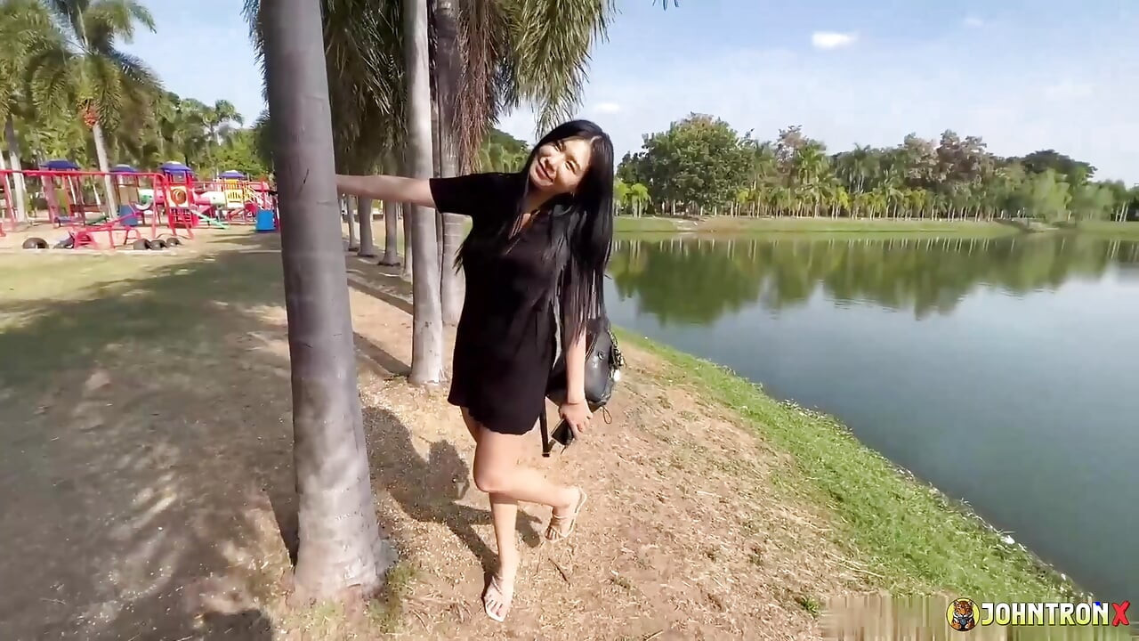 JohnTronX - Chubby Thai girl with big boobs and ass gets fucked hardcore