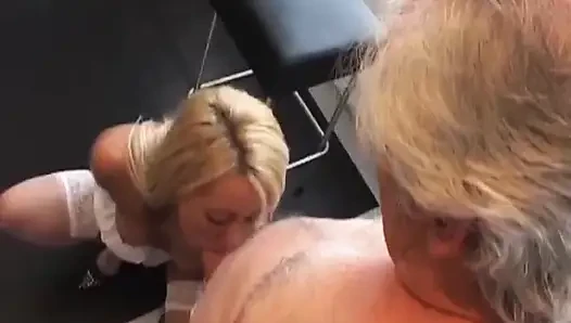 Cum Eating French Babe Pounded by Her Lover