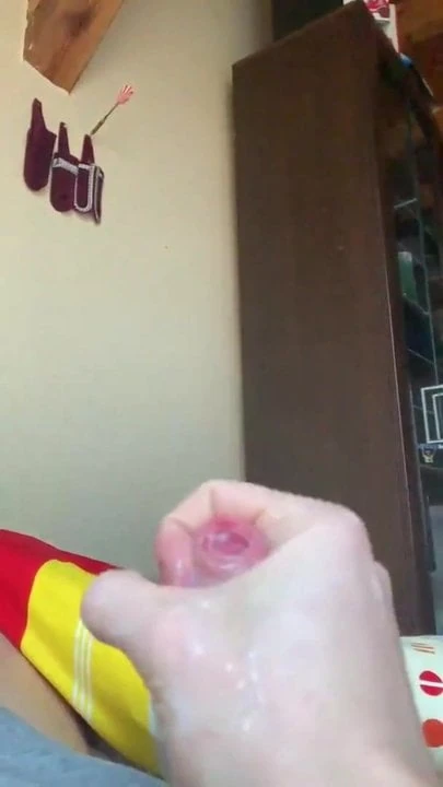 Virgin cums in slowmo