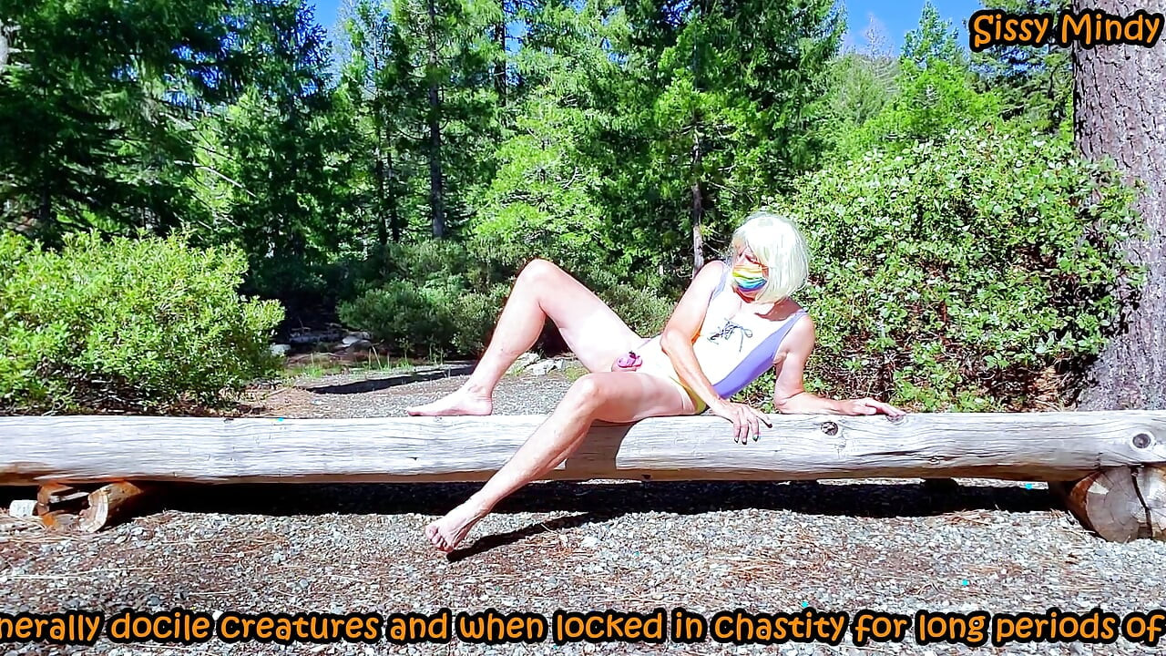 SissyMindy Sexy Wood Nymph chastity slut