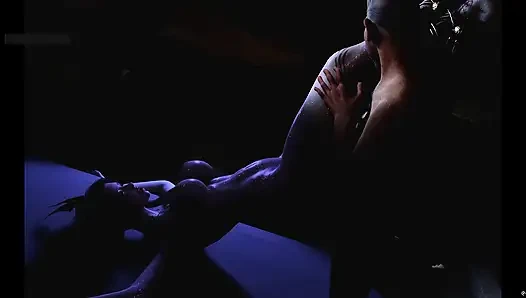 Dewi yang tertangkap gerak- hentai animasi 3D