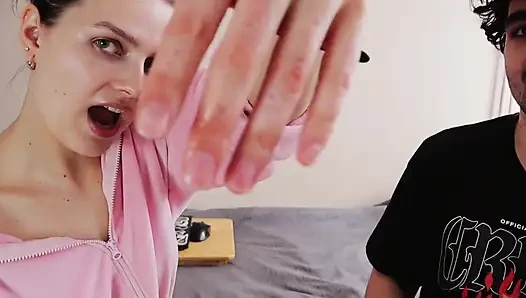 Beißende finger zum ersten mal
