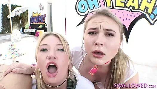 Hot Chicks Swallow