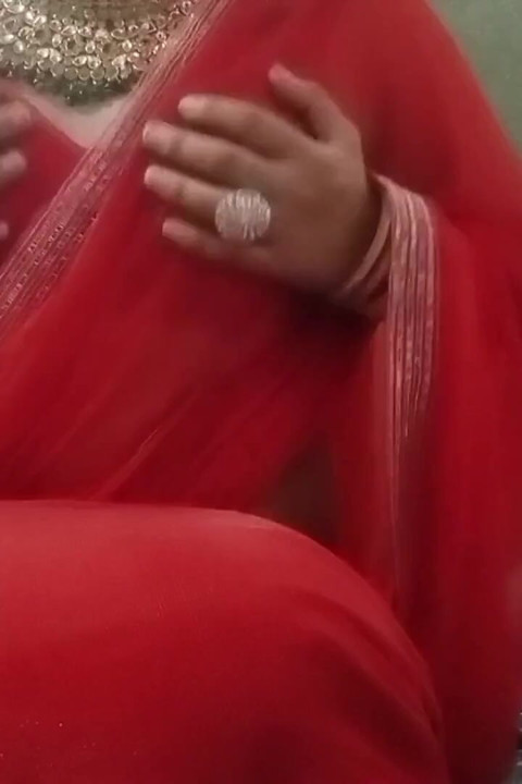 Indian Gay Bottom Crossdresser Gaurisissy Pressing and Playing with Her Big Boobs