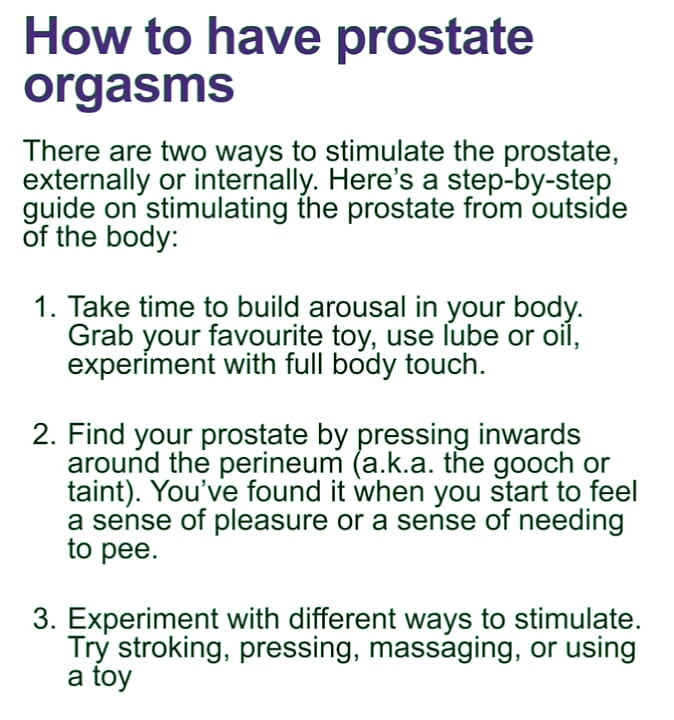 Prostate Orgasams Anal