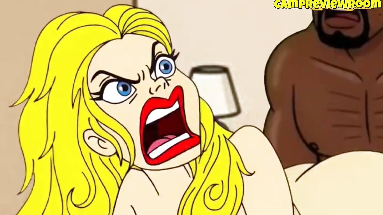 Soțul cuckold se uită la soție cu BBC