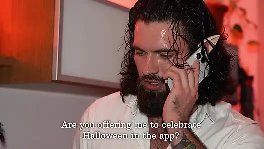 My AI girlfriend came to life on Halloween. Hardcore. He finished on his...