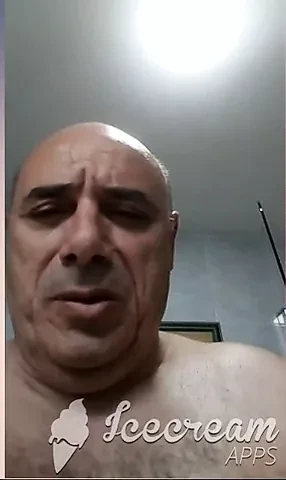 Daddy shows his hudge cock and nice ass