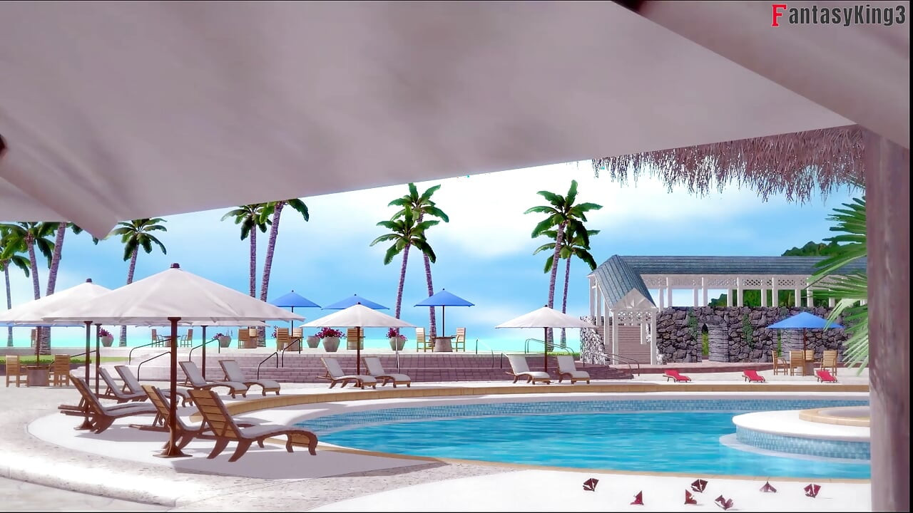 Ryuko Matoi ahegao sex on the pool - Killlakill