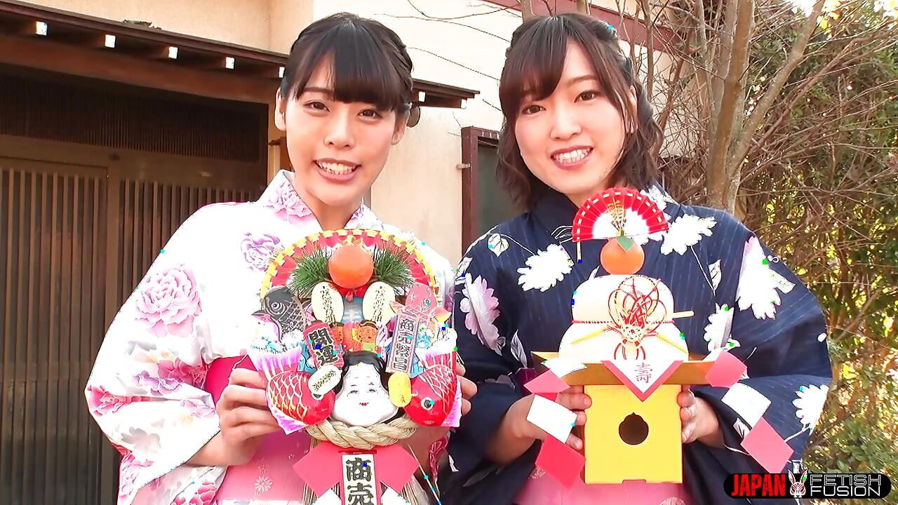 New Year’s Special: Kimono Messy Lesbian Play - Yua Nanami & Amari Hoshi