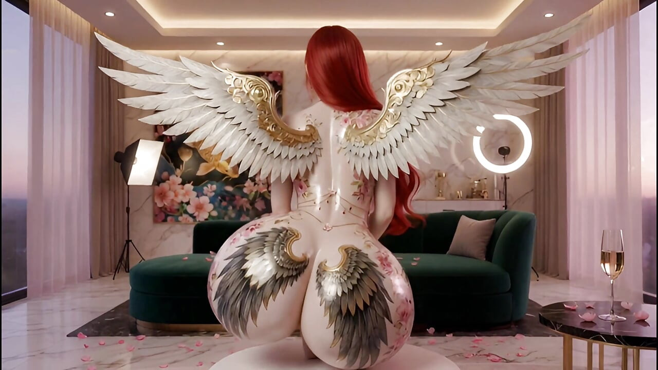 Massive Tits & Belly Tattoo Tease - Busty Mature Slut Slow Seduction 3D Hentai