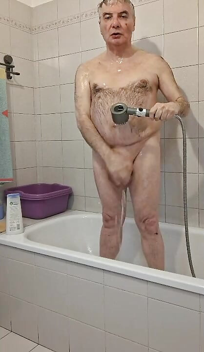 my dick in the shower