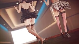 Mmd R-18 - chicas anime sexy bailando (clip 48)