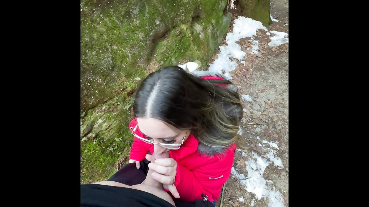 Shy  white pussy pounded In the wilderness