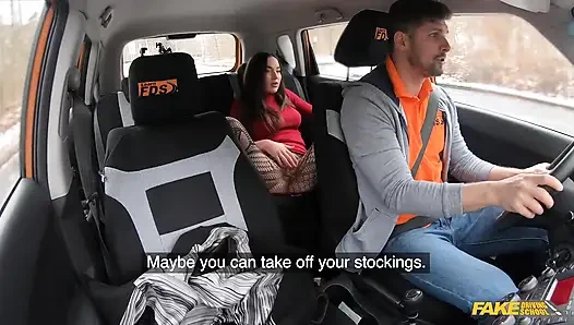 Fake driving school - nataly gold dientot habis-habisan di dalam mobil tanpa pakai celana dalam