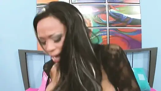 Big-breasted Beauties Scene-4_busty Black Woman in Sexy Lingerie Having Interracial Sex