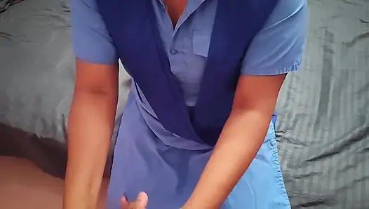 Stepsister asks for help and horny stepbrother asks her to suck her dick in return - Hindi dirty talking desi sex