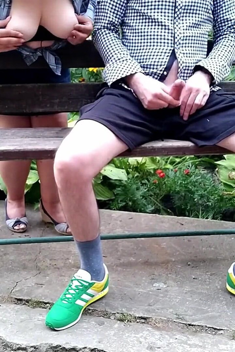 Stepmom's Saggy Tits in a Park