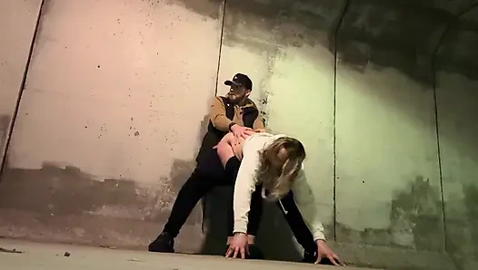 Wife Fucked Downtown After a Party Under a Bridge