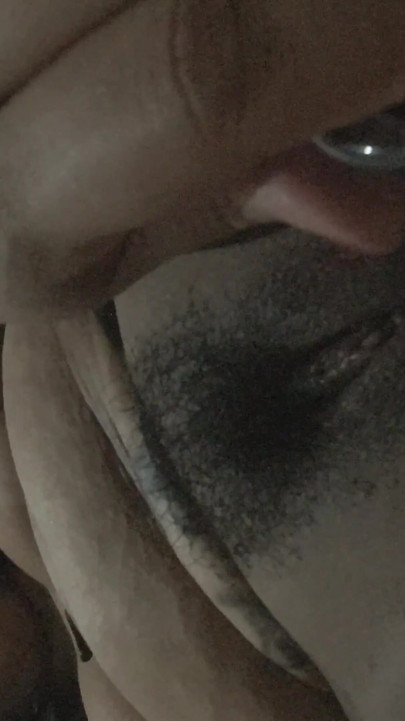 Nicoly with Ass Plug and Dripping Hairy Pussy