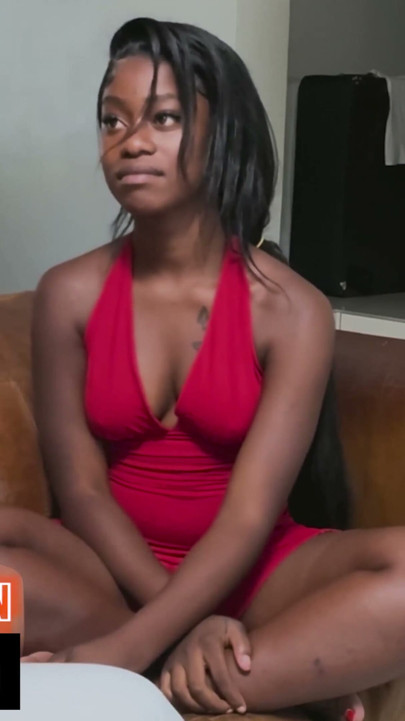 You can call me Sir...this 18YO EBONY college girl was shy and submissive in my hands | Clip 1