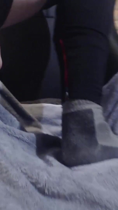 Omega Dildo from Hankey's Toys -  Mounted and Moaning on his Huge Balls | Clip 1