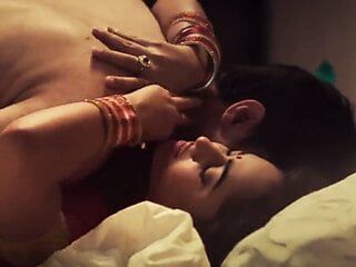 性感的tridha choudhary在他们的第一个晚上就有饥渴的性爱