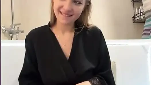 Fingering Ass Only in Black Nylon Stokings