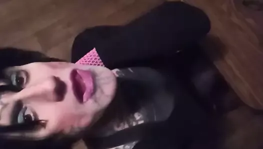 Sissy Grandma begs for young hot guys to cum in her mouth!