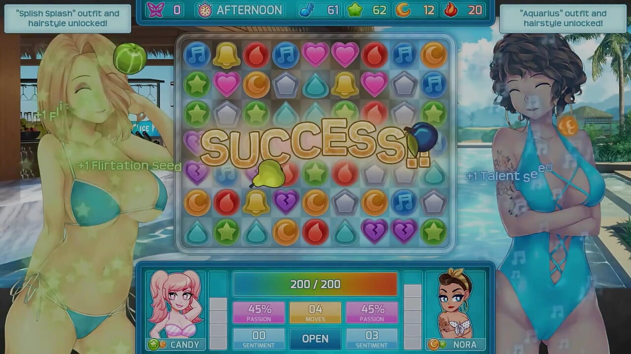 Huniepop 2 - Double Date - Part 3 Sexy Girl with Bikini New by Loveskysan