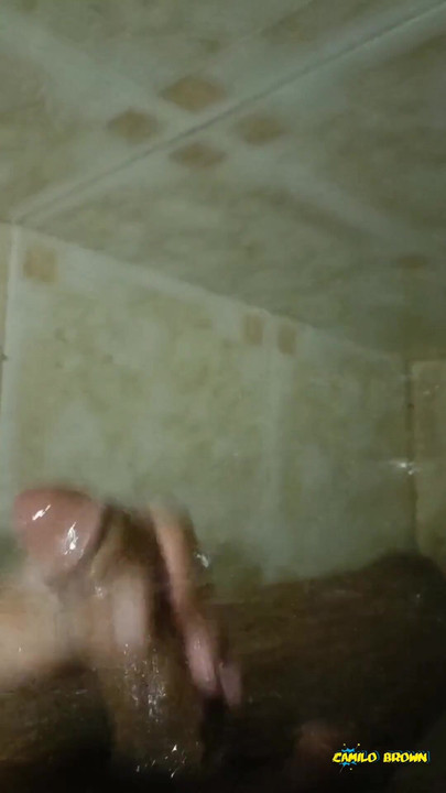 Captivating moment from "FANS EXCLUSIVE Big Uncut Cock Solo POV Jerk and Cumshot In The Shower"