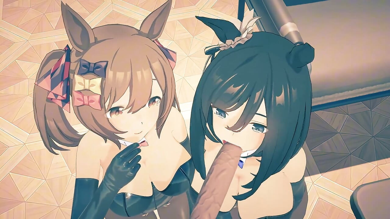 Uma musume - eishin flash dan smart falcon bunnysuits sex - animasi hentai 3d