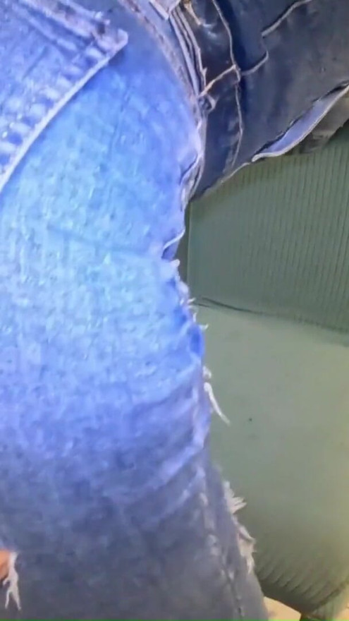 Hardcore Tease & Double Cum on My Ripped Jeans and Open Denim Jacket | Clip 2