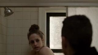 Carly Chaikin takes a shower