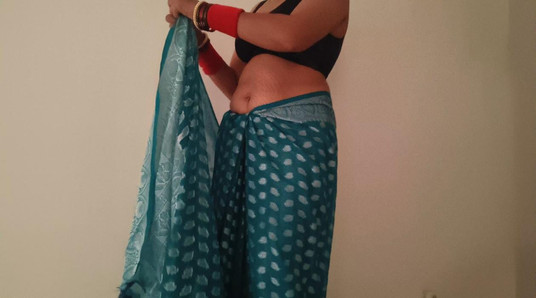 The desi poor girl was working alone on her farm when the stepbrother seduced her and started fucking her