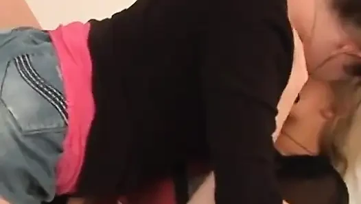 Jessica and Blair Have Dirty Double Dildo Fun