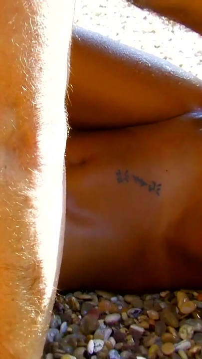 Must-share moment from "Blonde with big nipples gets fingered and rides dick on beach"