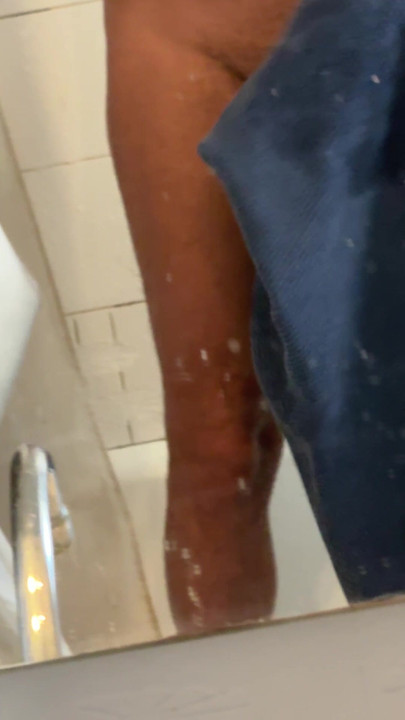 In the shower