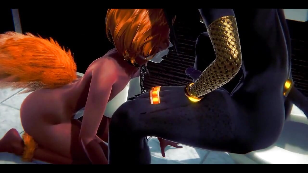 Furry Hentai - Anubis the Dogboy with a Foxygirl in a Toilet - Japanese Asian Manga Anime Film Game Porn