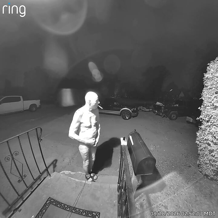 Solo dildo play in front yard. Exposed for all to see.