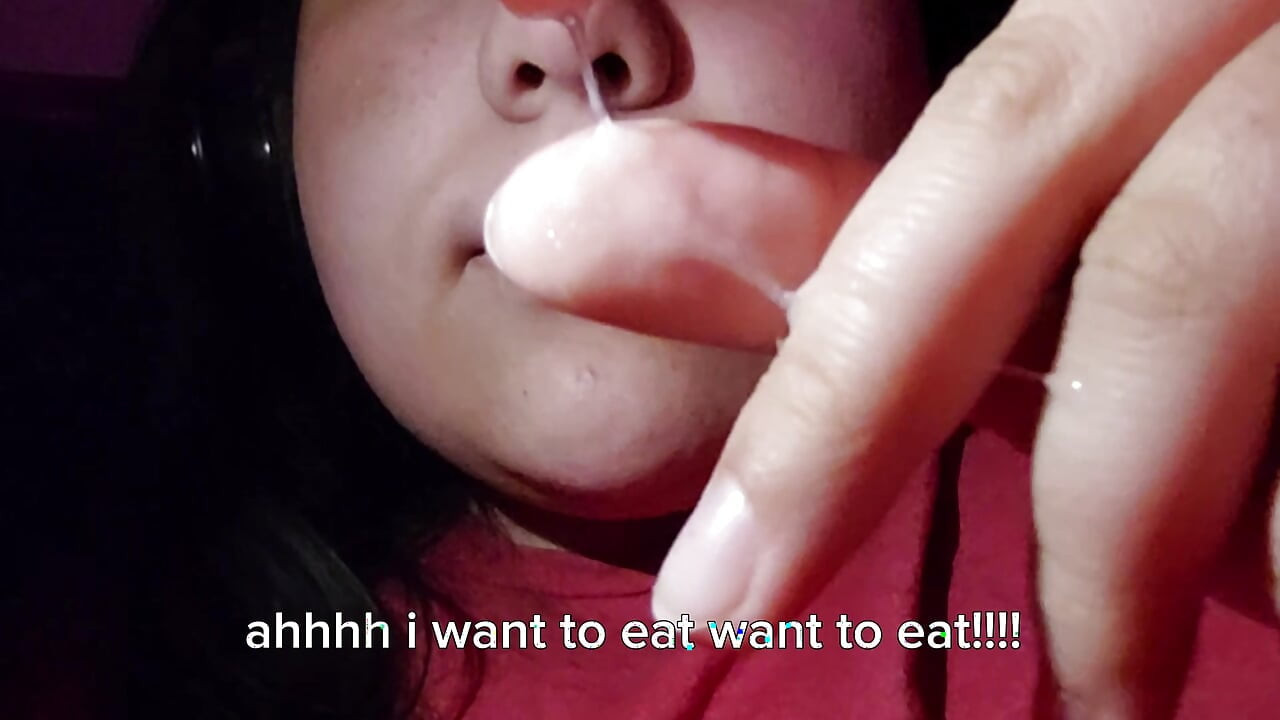 eating my own pussy grool cum juices