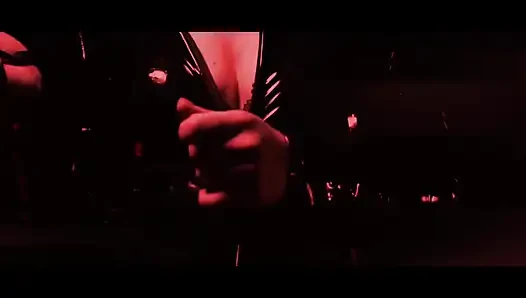 Bound Masked Slave's Cock Grabbed and Teased by Dominant Duo