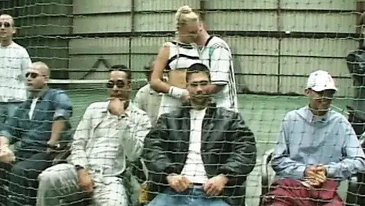 French Tennis Babe Double Ir Fucked in Threesome