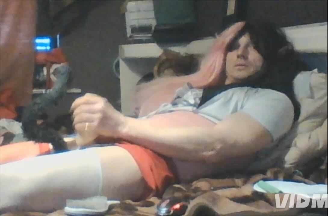 Cosplay - quente femboy masturba masturbando masturbando punheta ejaculação com tesão 3FTBouch femboy