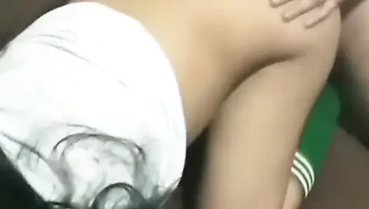 Schoolgirl takes time off with her classmate to do this!