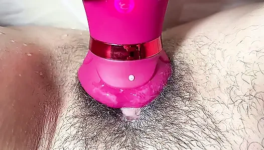 Masturbasi, jilat vakum, orgasme berkali-berkali, lidahmu ke dalam memekku saat ini