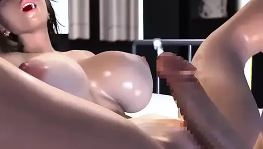 Une doctoresse à forte poitrine se fait baiser brutalement - hentai 3D 81