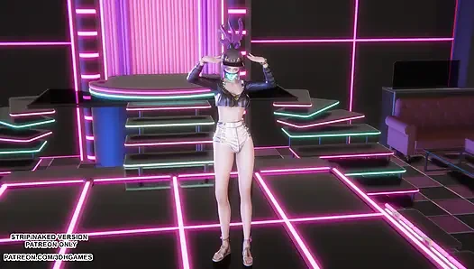 MMD HWASA - NA - Akali Sexy Kpop Dance League of Legends Hentai Uncensored 4K 60FPS