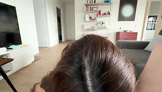 MILF Fantasy: Getting Late for Work and Has to Rim Boss and Swallow His Sperm