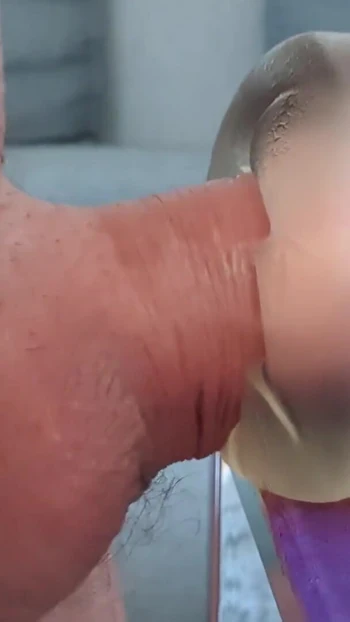 Spectacular moment from "Teen boy fucks his fleshlight and cums inside"